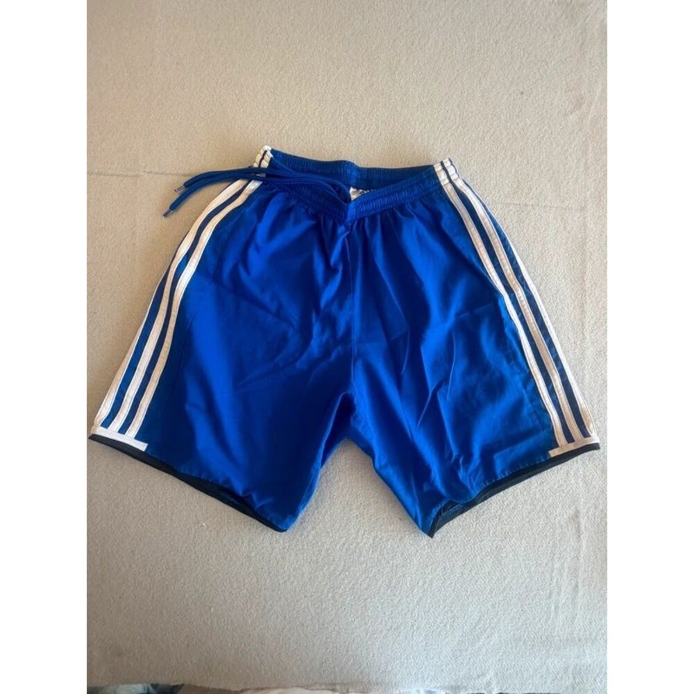 Blue Adidas shorts XS
